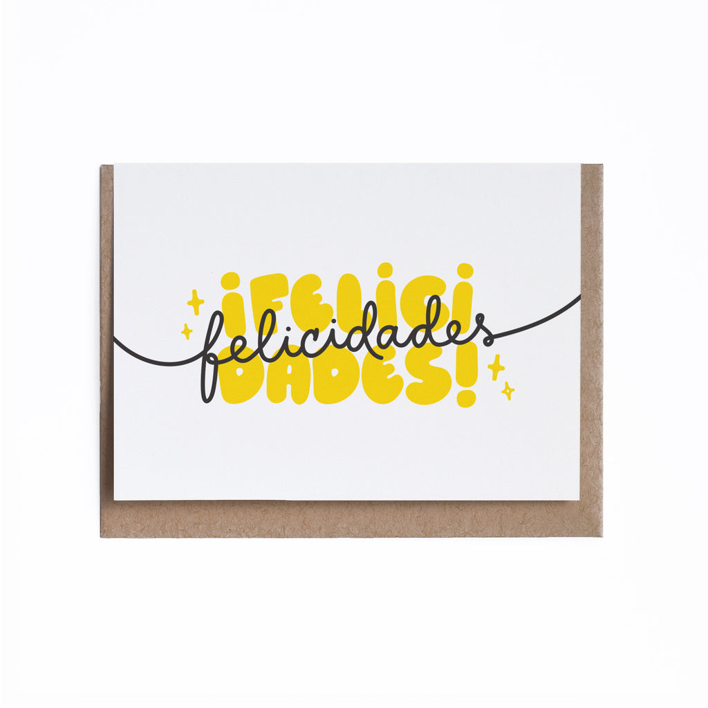 Tarjeta Felicidades Letras
